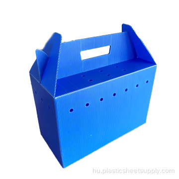 PP hullámkarton összecsukható dobozok PP hullámkarton tárolódobozok